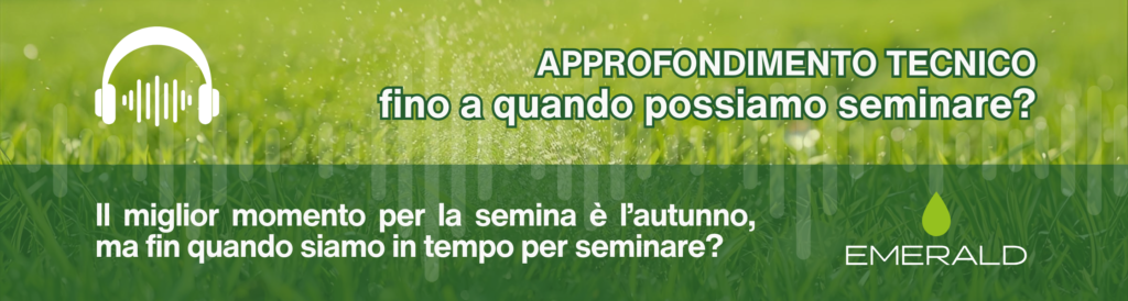 Il miglior momento per la semina è certamente l’autunno, ma Fin quando siamo in tempo per seminare?